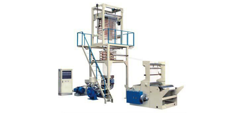 HDPE LDPE Film Blowing Machine Double Rewinder