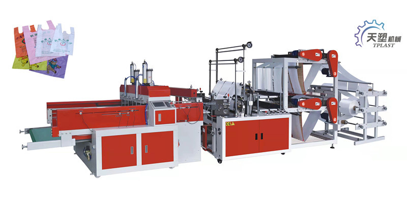 Fully Automatically 6 lines shopping bag making machine Taiwan Design